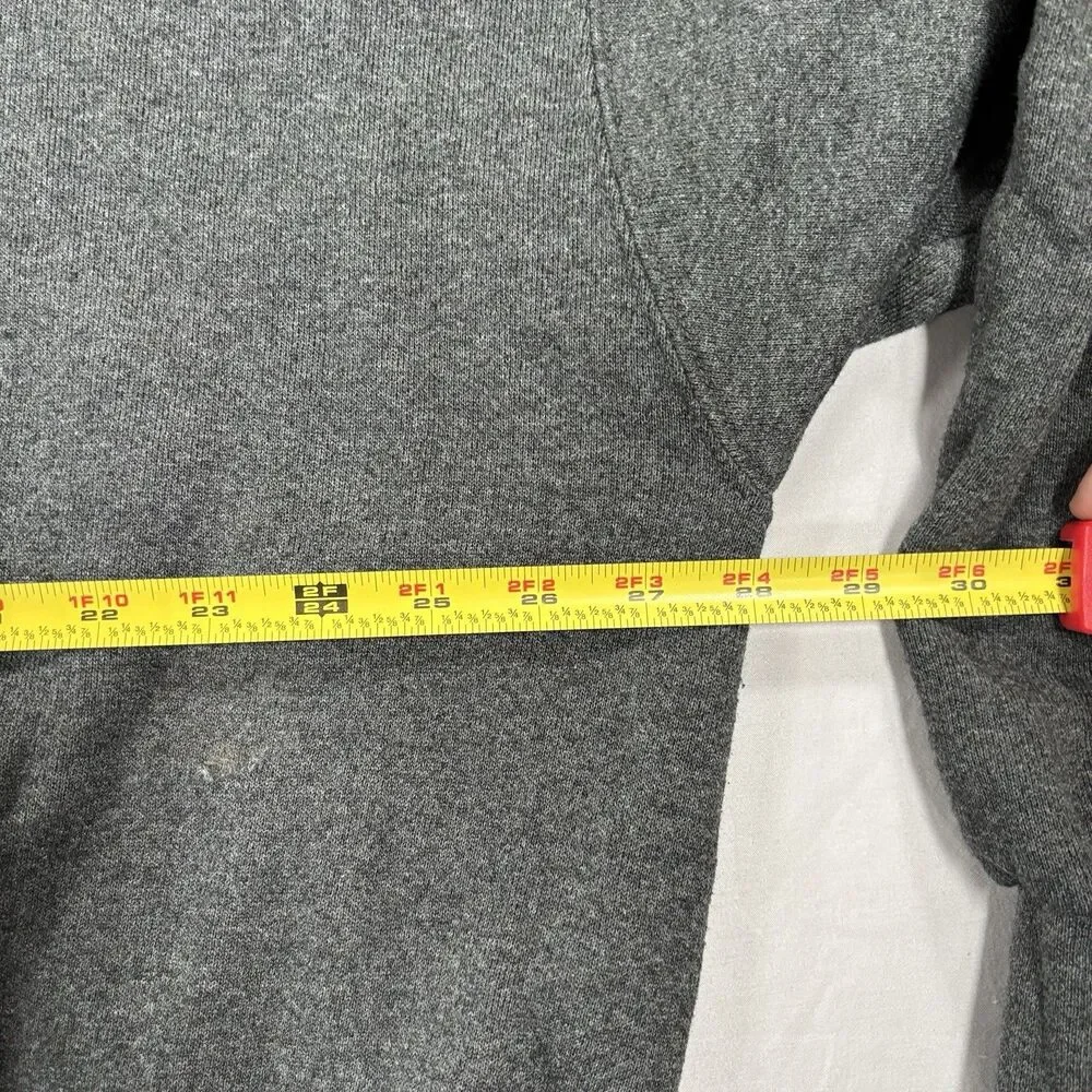 Vintage Y2K Nike Mini Swoosh Gray Pullover Crewneck Sweatshirt Men XL